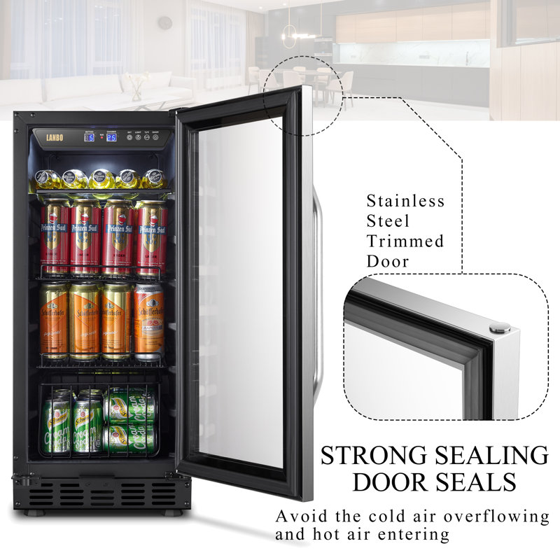 Lanbo Builtin Refrigeration 80 Cans (12 oz.) Convertible Beverage